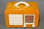 Catalin General Television Radio Model 591 - Yellow with Ivory Trim